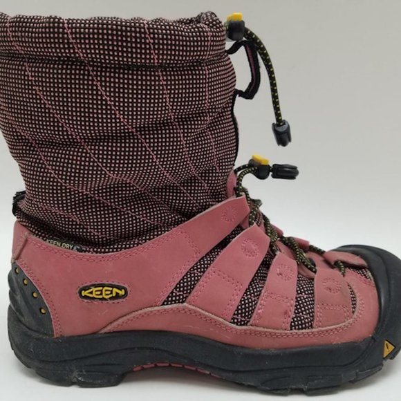 KEEN Pink & Black Hiking Ankle Boots Sz. 7 - Picture 10 of 13